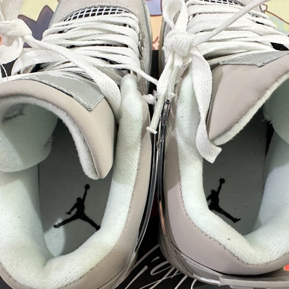 Air Jordan 4 Retro "Frozen Moments" (Light Iron Ore) Sneakers - Picture 2 of 5